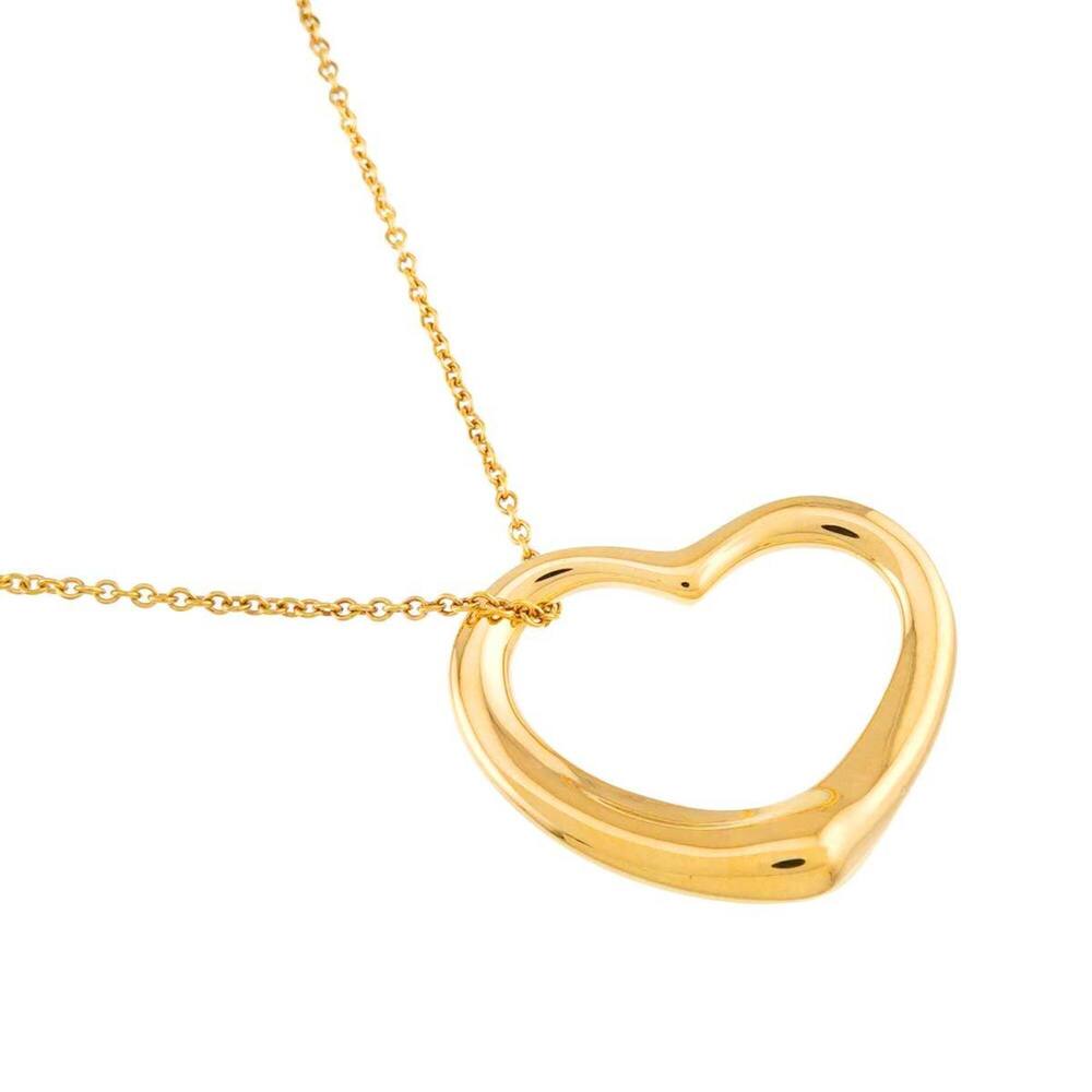 Tiffany & Co. Heart Necklace, 22mm wide, 40cm length, 18K Yellow Gold (750) O... - Picture 3 of 7